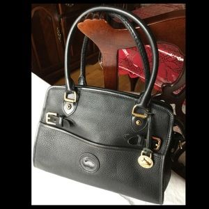 Dooney & Bourke Whispers of Lace Leather Handbag Satchel, Black